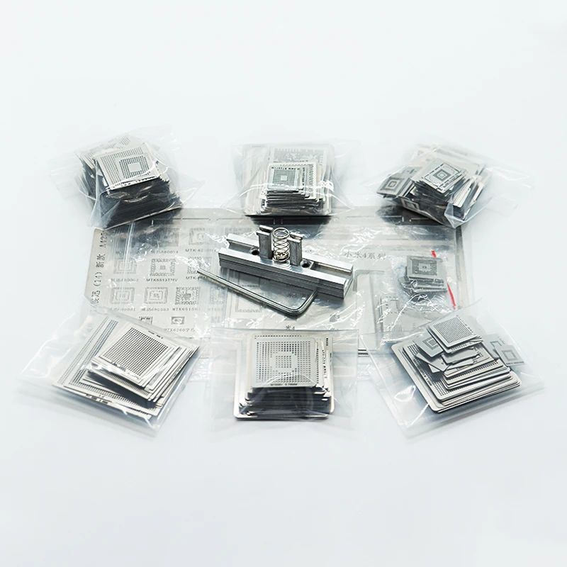 

High Quality 1Set Mini Directly Heat BGA Reball Reballing Jig with 810Pcs Universal Stencils Template Set Kit For BGA Repair