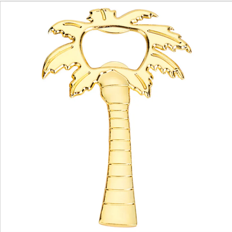 Свадебные сувениры или подарки на день рождения Золотой пальмовый открывалка
