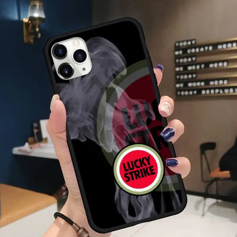 

Lucky Strikes cigarette phone case for iPhone 11 12 pro XS MAX 8 7 6 6S Plus X 5S SE 2020 XR Soft silicone
