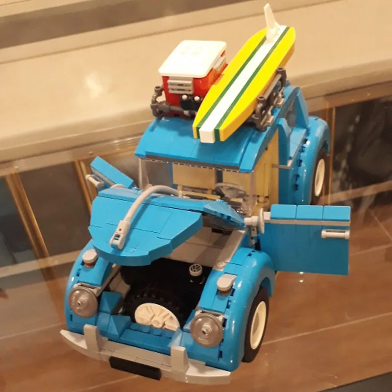 Techinc Серия Volkswagen Beetle City Car Modle образовательные строительные блоки кирпичные