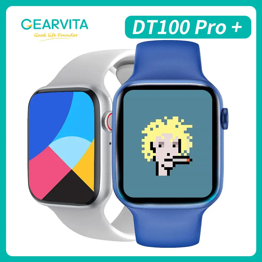 

GEARVITA DT100 Pro Plus Смарт-часы с Bluetooth вызовом 1,78 дюймов HD полный экран динамический Циферблат Водонепроницаемые женские мужские Смарт-часы HW22 W37