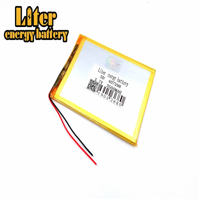 407598 4075100 3500mAH литий ионный планшетный ПК аккумулятор для 7 8 9 дюймовый 3 V