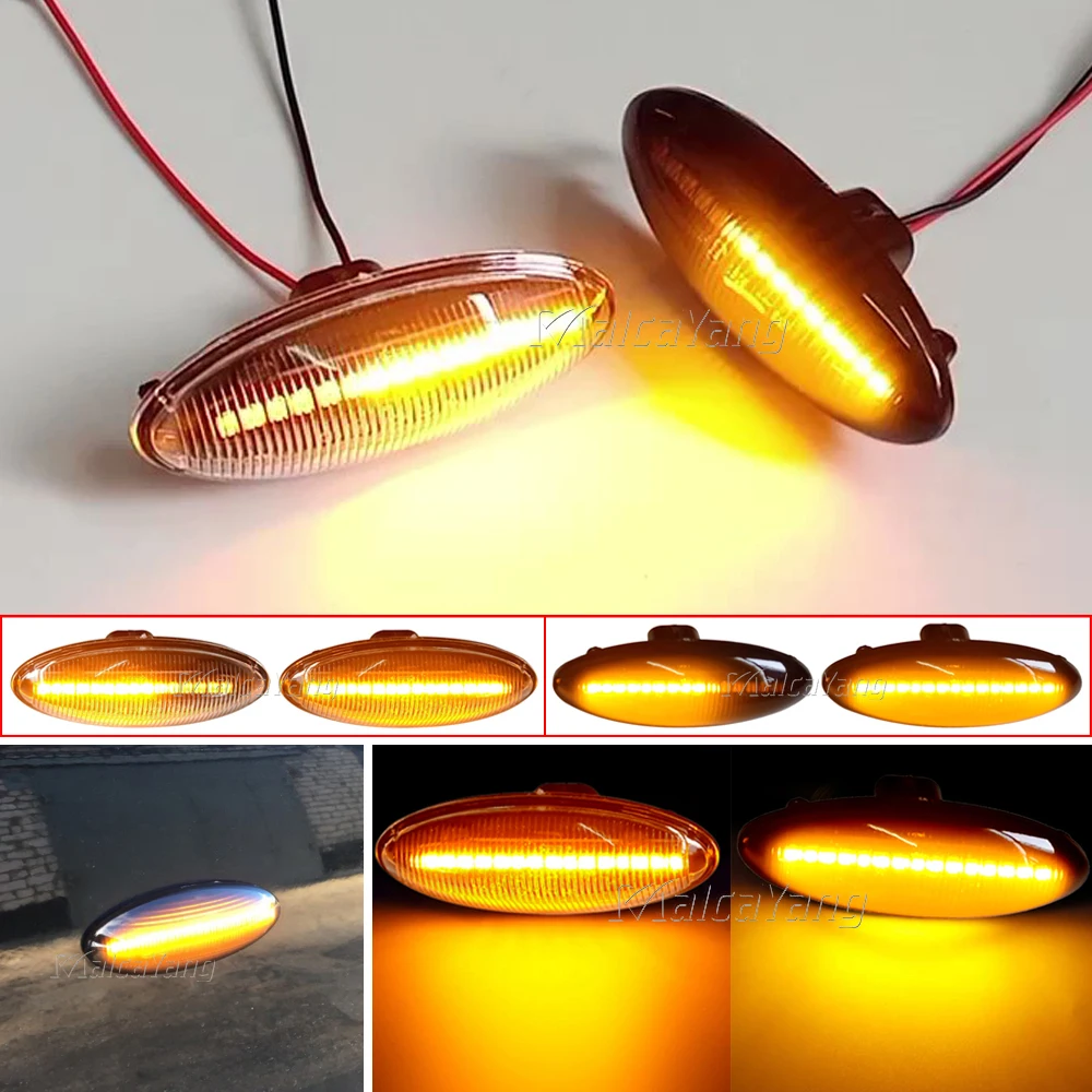 

Car LED Side Marker Turn Signal Light Dynamic Flowing Sequential Indicator Lamp For Toyota Yaris Corolla Auris Mk1 E15 RAV4 Mk3