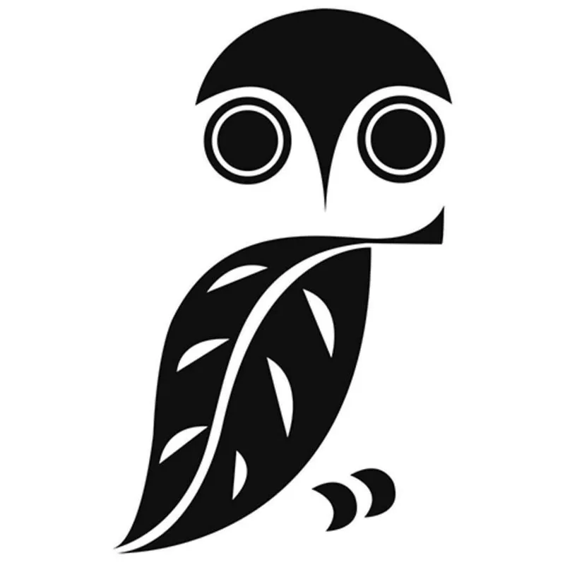Автомобильные наклейки с символами совы милые аксессуары из ПВХ для украшения