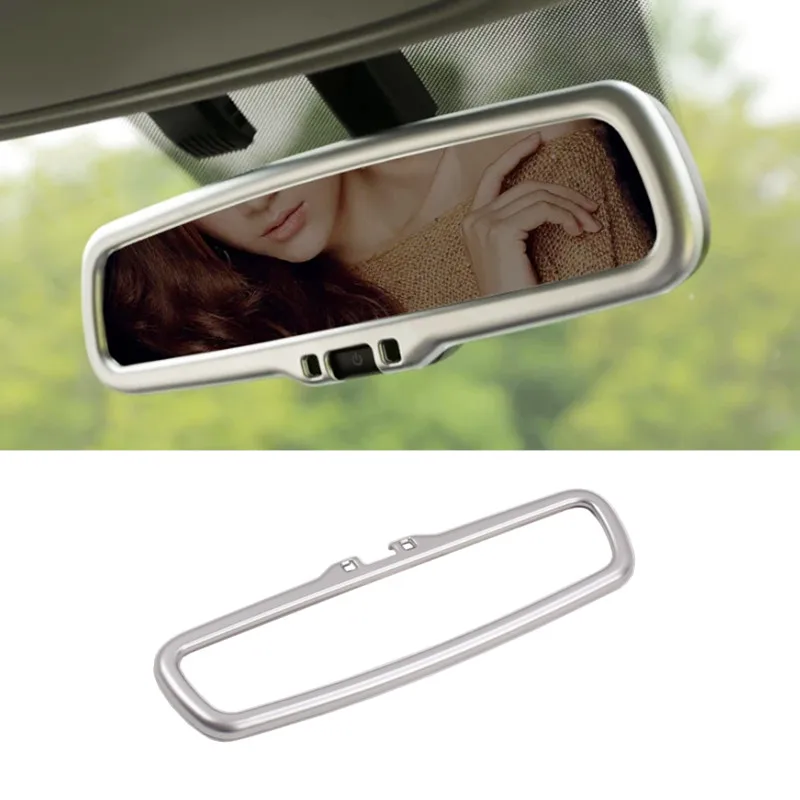 

ABS Chrome Car Styling Inner Rearview mirror Frame Decoration Cover Sticker For KIA Sportage QL 2016 2017 2018 2019 Accessories