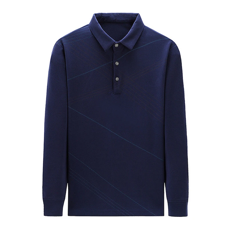 

New High Quality Fashion Striped Polo Shirts Men Autumn Long sleeve Slim Fit Tee shirt Homme Casual Men Clothes