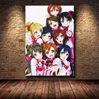 Аниме популярная группа Love Live School Idol Project аниме плакаты и принты настенная Картина на холсте Детские картины настенные картины