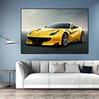 картина на холсте Феррарис F1, постеры для гоночных автомобилей, постеры для авто, холст, Ferrari Классический гоночный автомобиль, искусство на стену, картина, Куадрос, эстетический декор комнаты