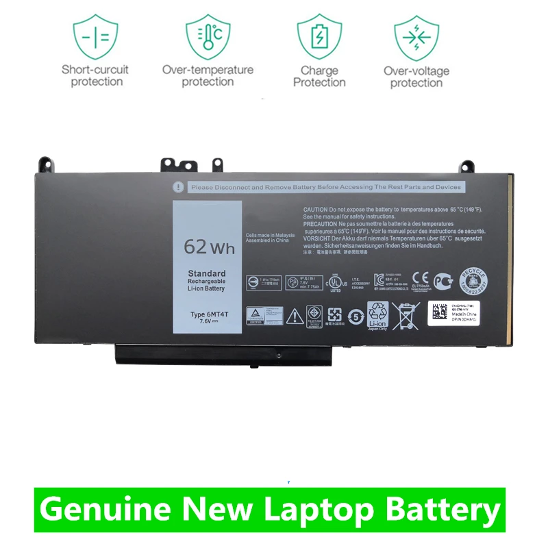 

ONEVAN Genuine 6MT4T Laptop Battery For Dell Latitude Precision 14 15 5470 E5470 5570 E5570 3510 M3510 Series 7V69Y TXF9M 79VRK