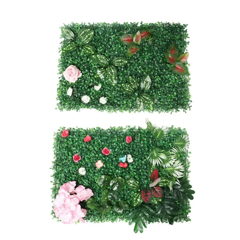 

Artificial Hedges Flowers Panels Garden Decor Privacy Screen Rattan Home Balcony Backyard Fences Plant Wall Backdrop Decoration