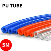 5m pneumatic hose pu pipe 4x 2 5mm 6x4mm 8x5mm 10x6 5mm 12x8 14x10mm 16x12mm air tube compressor hose