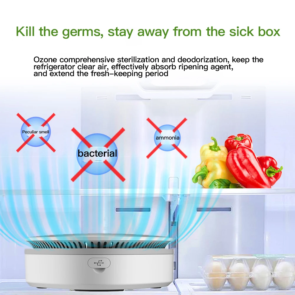 Портативный генератор озона дезодорирующий очиститель воздуха перезаряжаемый