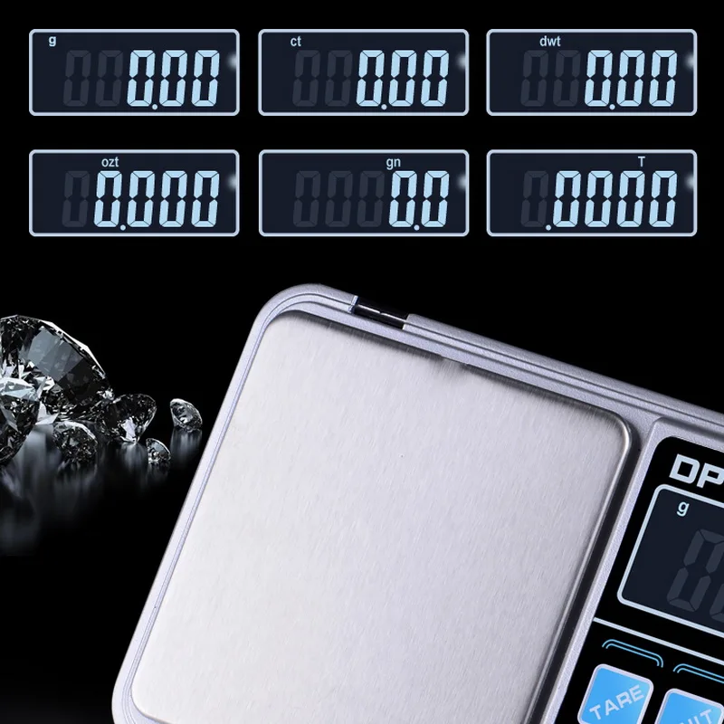 Цифровые ювелирные карманные весы 100/200/300/500/1000g 0 01/0 1 г Высокая точность цифровые