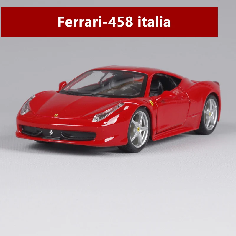 458 Bburago 1:24 Ferrari 599GTO модель автомобиля литье под давлением Металлическая Модель Детская игрушка бойфренд подарок имитация сплава автомобиль коллекция - Цвет: 458