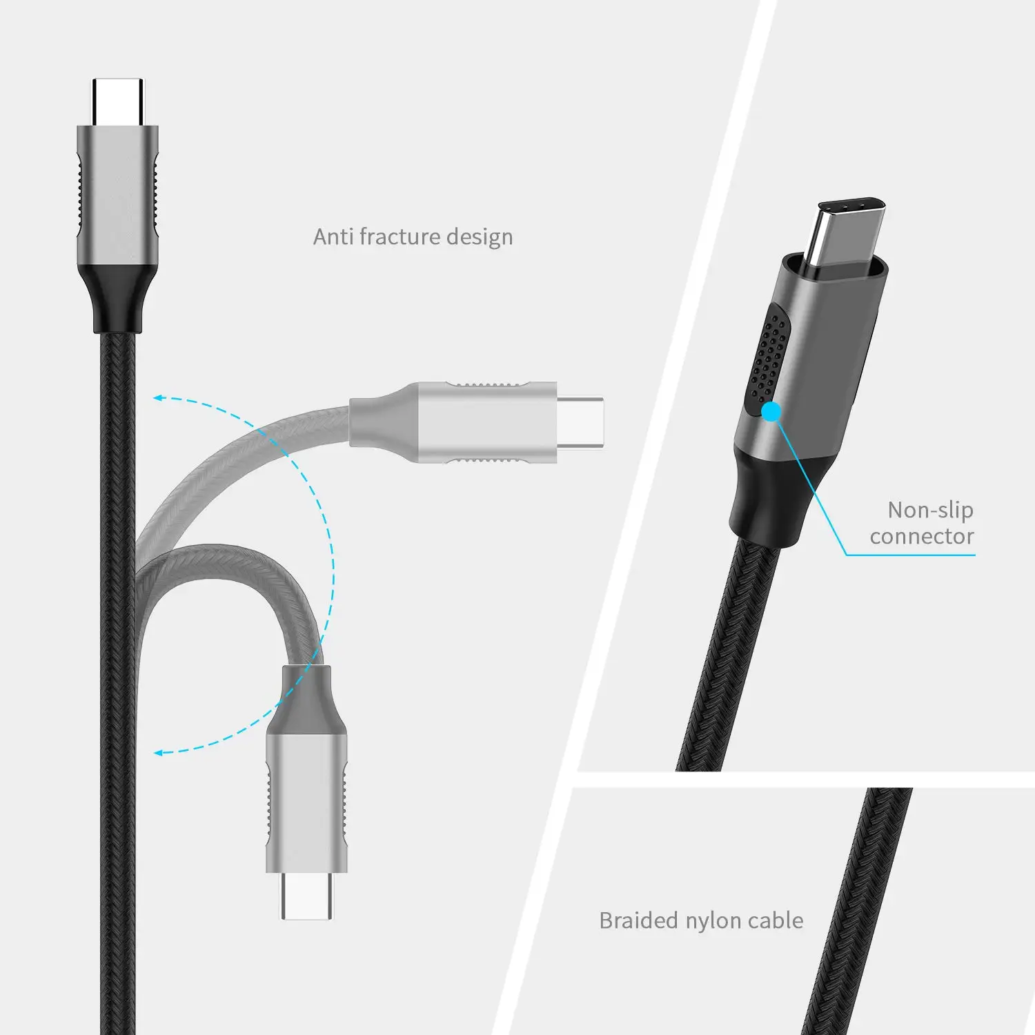 USB C к DisplayPort кабель адаптер (4K/60Hz) для MacBook Pro 13/15 (Thunderbolt 3) 2018 2019 iPad Pro/Mac Air Surface Book
