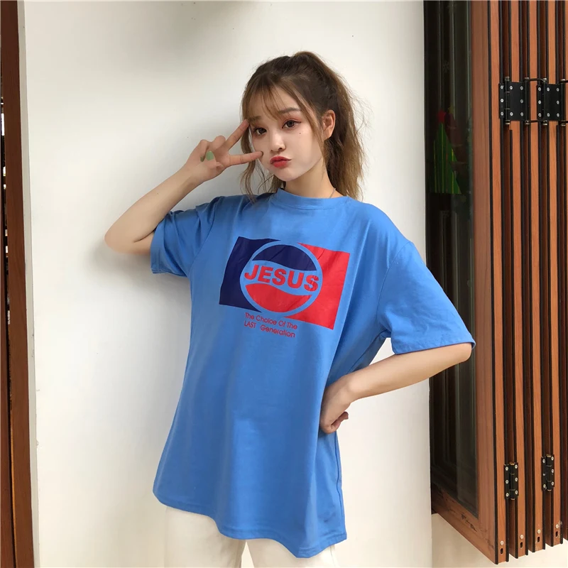 Женская футболка большого размера ropa mujer женская с коротким рукавом Harajuku топы
