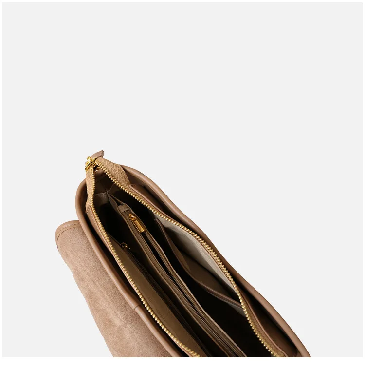 

Ladies bag messenger bag female new retro large-capacity messenger bag leather all-match shoulder bag casual cowhide soft bag