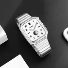 Металлический ремешок и чехол для Apple watch series 6 5 4 3 2 1 SE 44 мм 42 мм 40 мм 38 мм, высококачественные аксессуары для iwatch 7 45 мм 41 мм