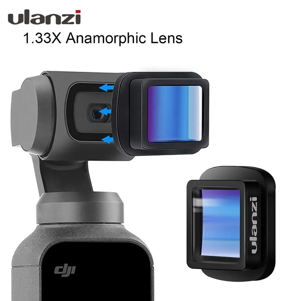 Ulanzi OP 11 Osmo Pocket 1.33X Anamorphic Lens 4K DH широкоугольный объектив для DJI Gimbal Accessories|Аксессуары
