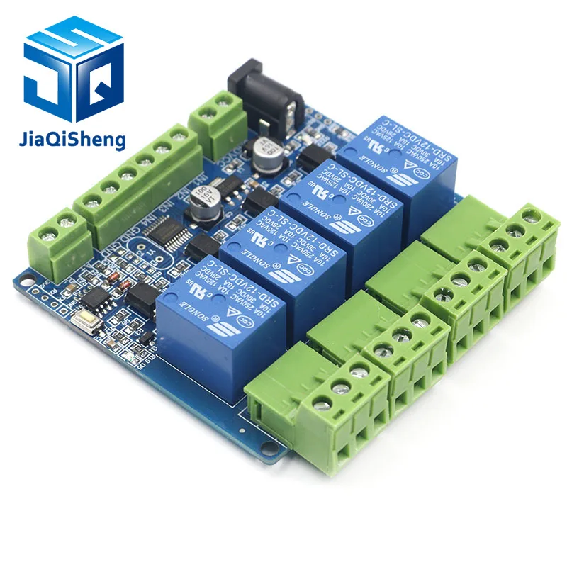 Modbus RTU 4 способ релейный модуль DIY STM8S103 Системы дорожных Вход 485 Связь|Запасные