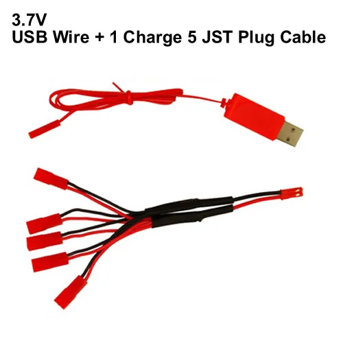 Зарядное устройство USB + 1 к 5 штекеров JST 3 7 в зарядка аккумулятора конверсионная