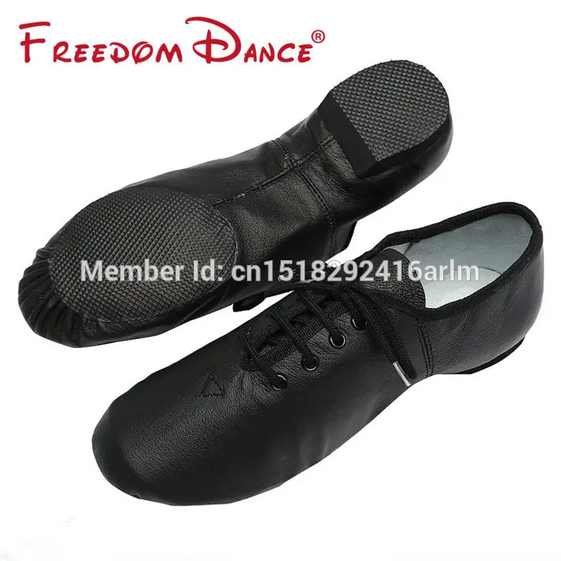 Quality Genuine Leather Jazz Dance Shoes Lace-Up Dancing Practice Shoe Hiphop Sport Sneakers For Teenagers and Adult | Спорт и