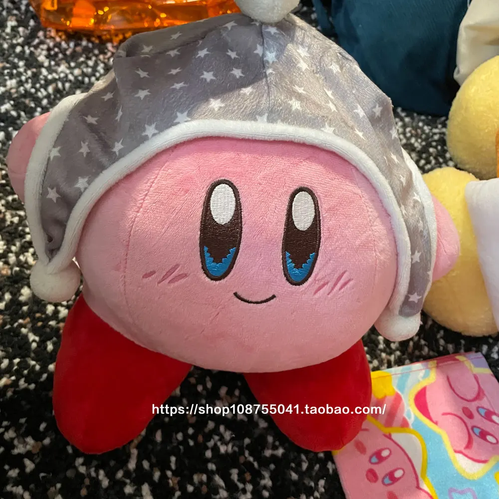 

Hobbies Stuffed Animals Plush Movies TV25*30cm Kirby Wear A Hat Cross-dressing Toy Doll Pillow Ornaments Toys for Children Gift