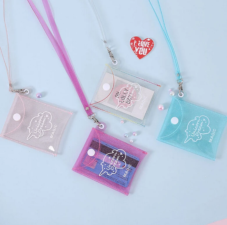 Местный запас Кошелек для монет мини кошелек модный зажим прозрачный клатч