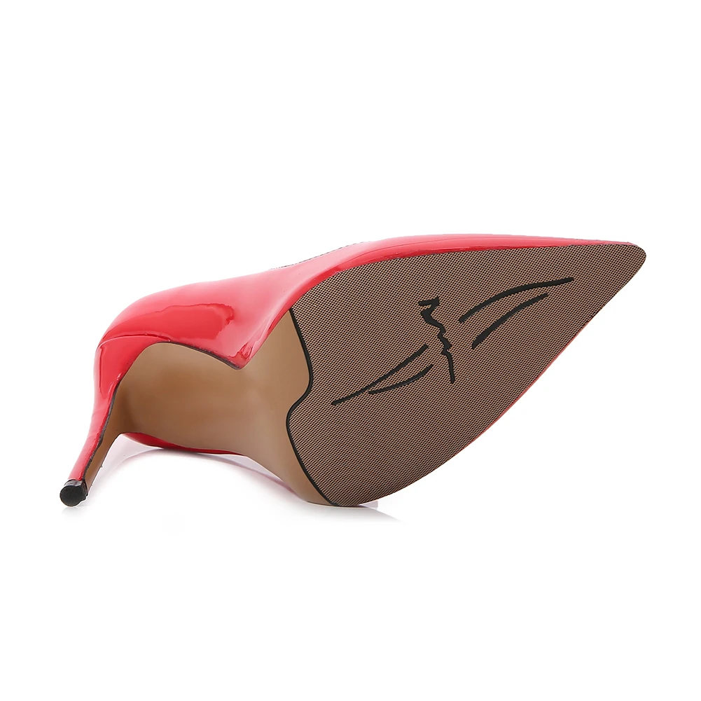 Туфли-лодочки женские из лакированной кожи на каблуке 12 см | Обувь