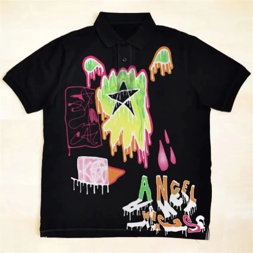 

Футболка с надписью «Rolling LA Graffiti» для мужчин и женщин, топ в стиле хип-хоп, зеркальная футболка с рисунком кактуса, мужская одежда в стиле Хар...