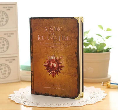 Записная книжка "Игра престолов", записная книжка "Песнь Льда и Огня", размер А5, офисные канцелярские принадлежности, Офисная записная книжка для студентов - Цвет: Оранжевый