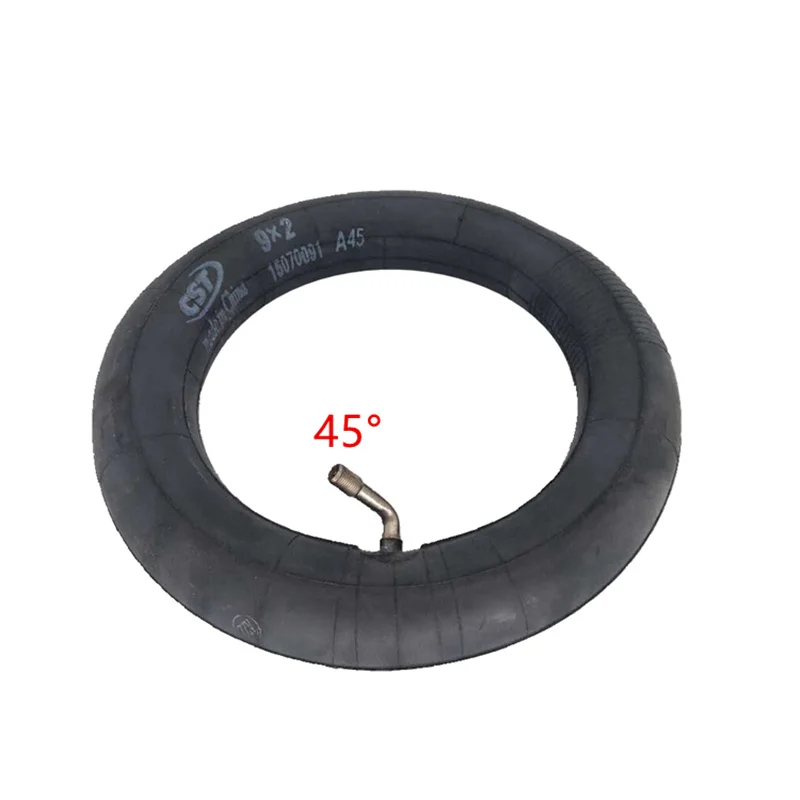 Upgraded CST 9x2 angle 45 curve valve For Xiaomi Mijia M365 Scooter Tires Electric Scooter Tyre Camera Inner Tube For rear wheel