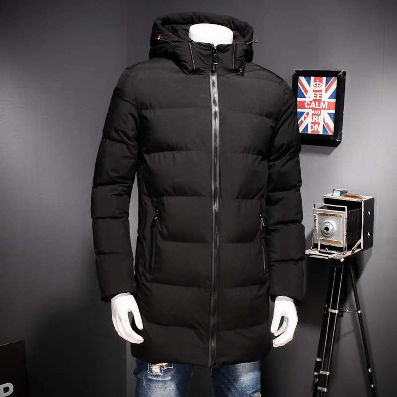 

Plus Size 8XL 7XL 6XL Winter Man Cotton-padded Clothes Keep Warm Loose Coat Fertilizer Enlarge Fashion Cotton Detachable cap
