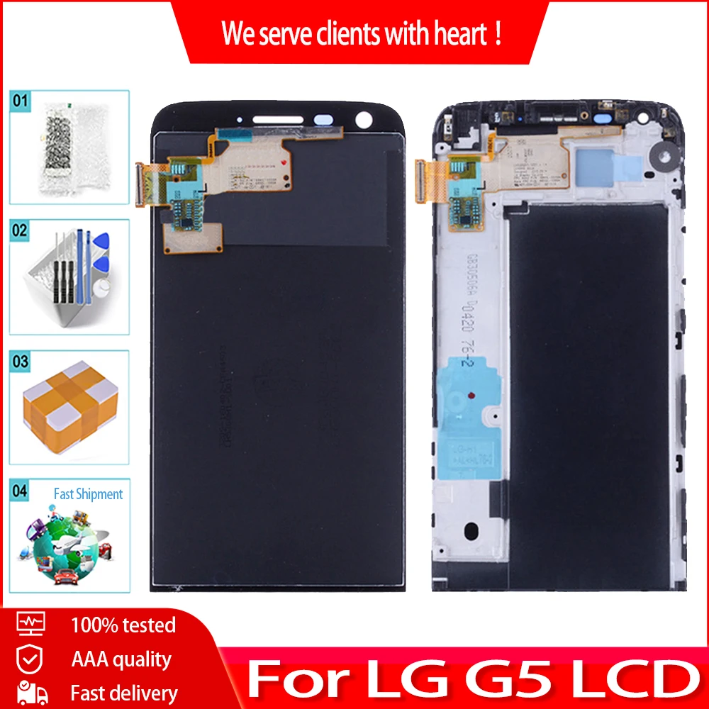 ЖК дисплей 5 3 &quotдля LG G5 LCD H850 H840 H860 F700 с сенсорным экраном и дигитайзером замена