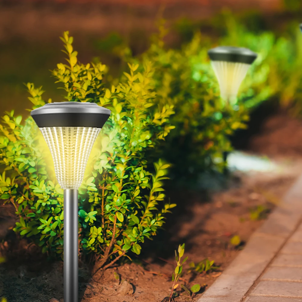 12 шт./лот садовые лужайки солнечные Ландшафтные лампы IP65 водонепроницаемый
