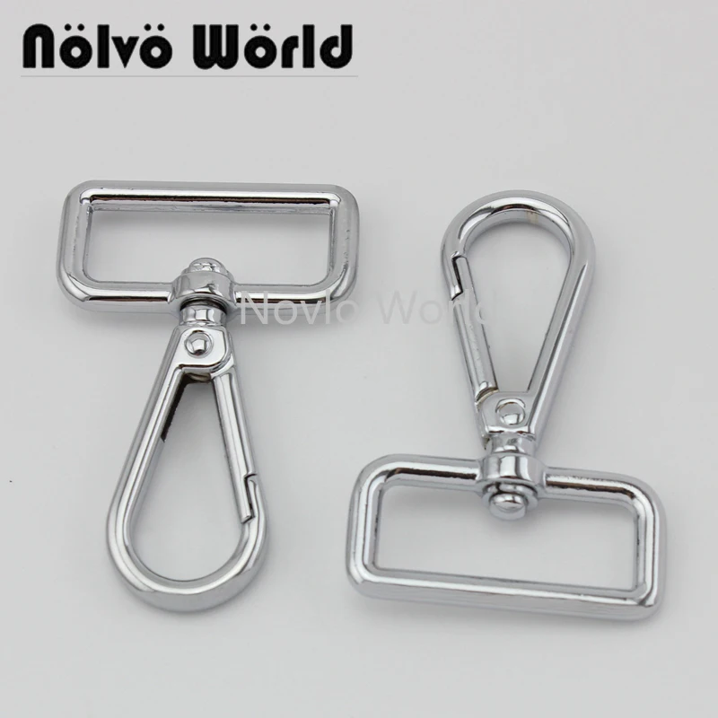 

Nolvo World 5-20-100pcs 6 colors 61*32.3mm 1-1/4" chrome metal buckle dog collar clasp lobster swivel snap hook clasp