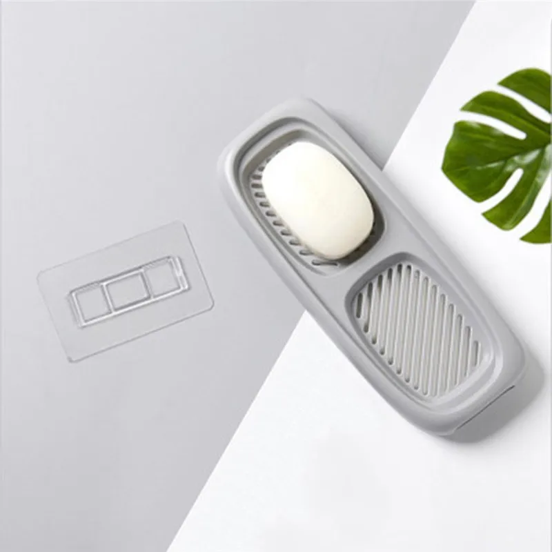 Одноместный двойной держатель для слива мыла настенная полка хранения кухонная