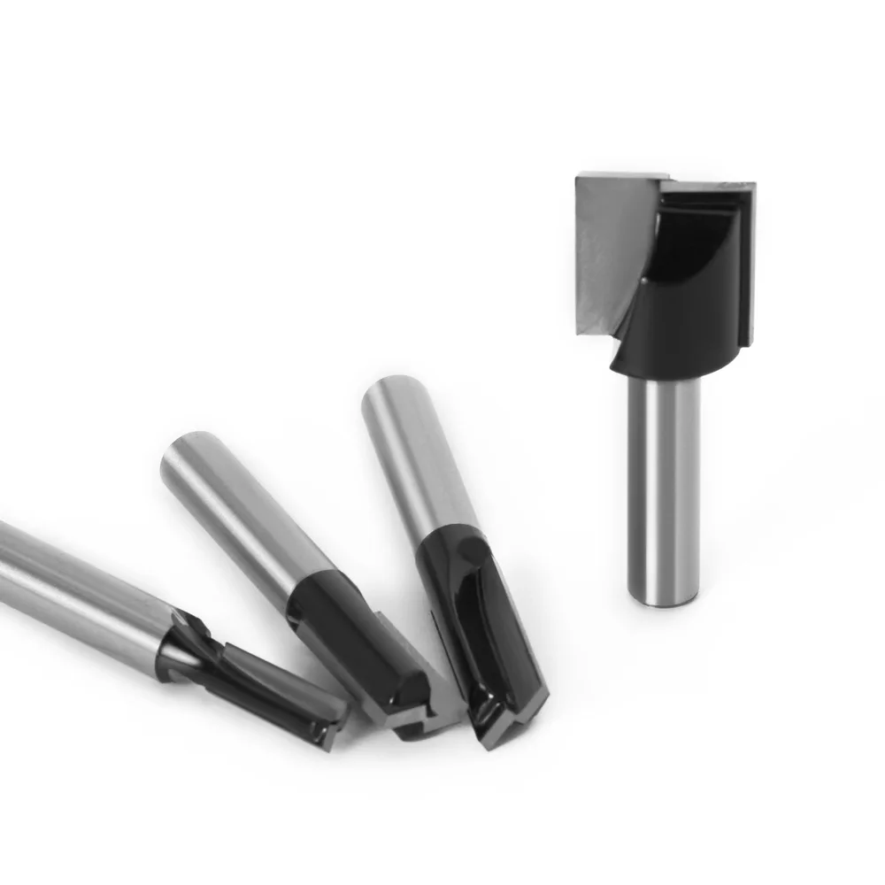 

8mm Shank Wood Engraving Bit Cleaning Bottom Router Bits Solid Carbide CNC Milling Cutter End Mill For Woodworking Tools 32mm