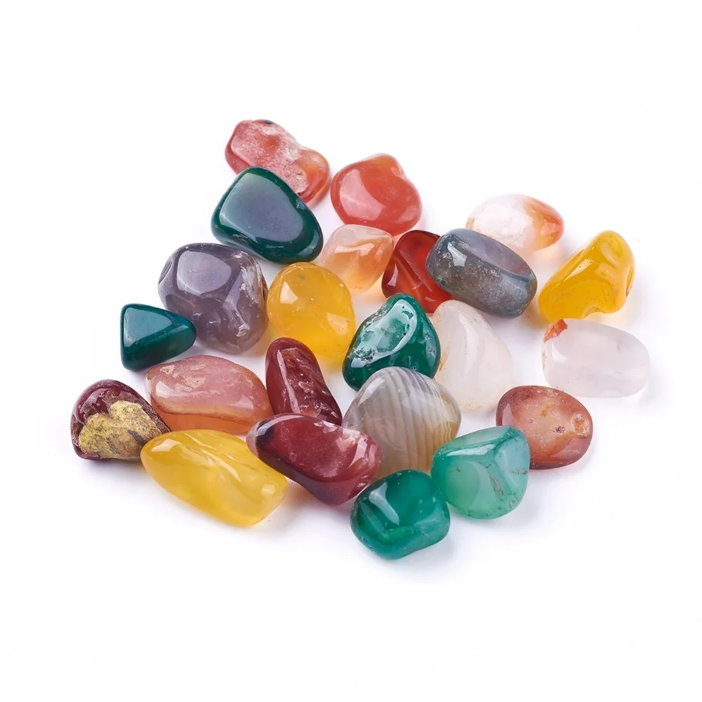 

2bag Natural Multi-Color Green Onyx Agate Beads No Hole Chips Carnelian Beads for DIY Bracelet Necklace Fashion Jewelry Making
