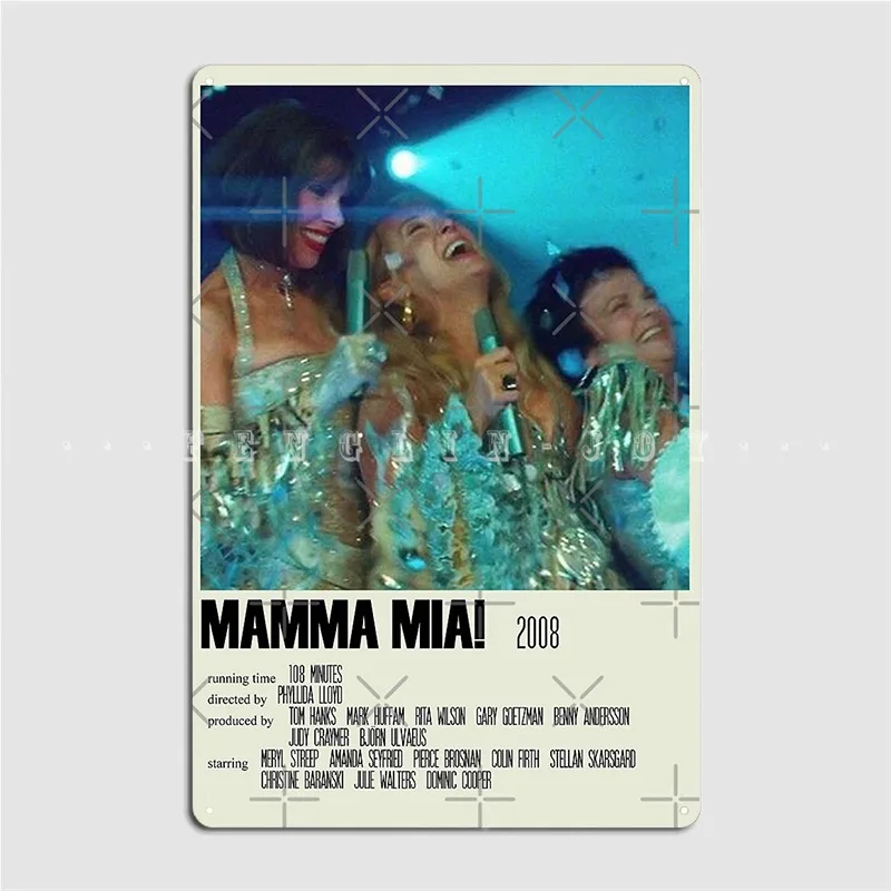 Альтернативный арт-плакат мама Mia металлический знак настенная пещера домашний