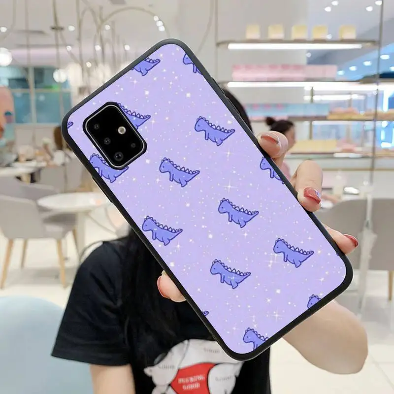 

Yinuoda Cute dinosaur Phone Case For Samsung A10 A11 A20 A21 A30 A31 A40 A50 A70 A80 A91 S E Fundas Cover