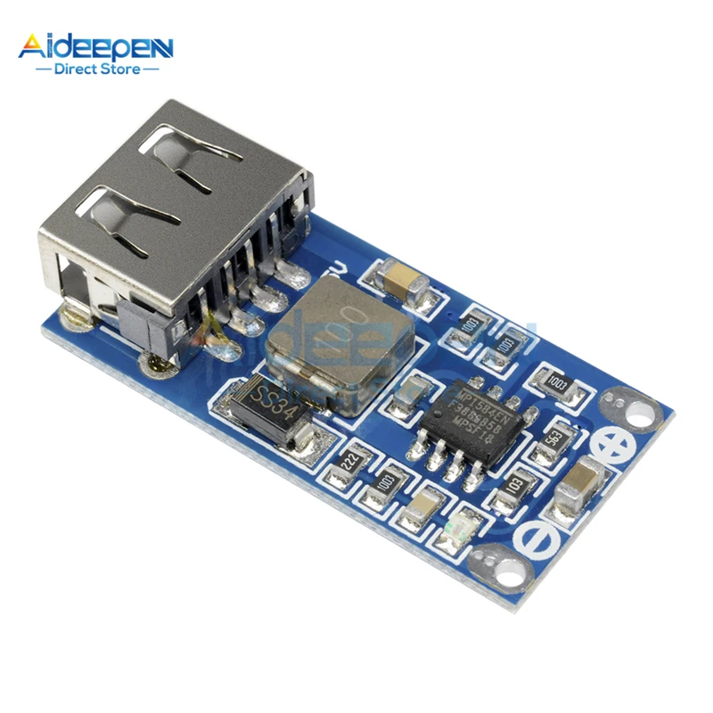 Плата питания DC-DC 9 В 12 24 до 5 3 А USB понижающий стабилизатор напряжения