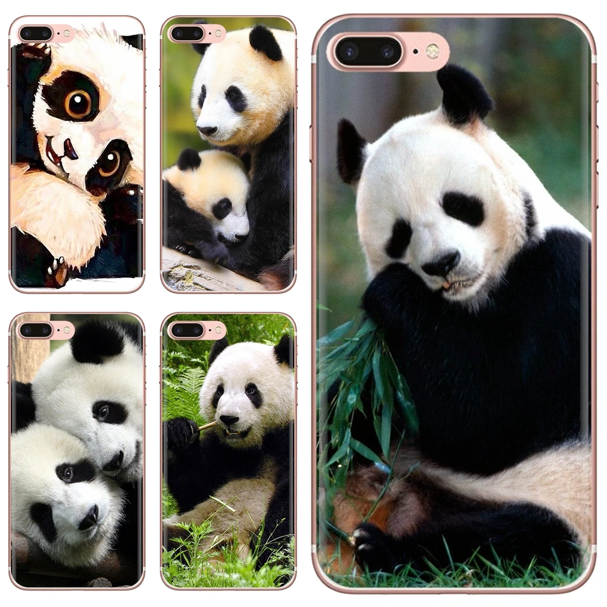Мягкие чехлы для Huawei Mate 20 30 40 7 8 9 10 Lite Pro P Smart 2018 2019 Plus G7 G8 Baby S Panda Bear China Cute Asia|Бамперы|