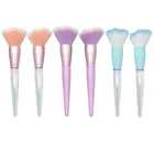 Милые кисти для макияжа в виде кошачьей лапы, прозрачная ручка, инструменты для красоты, кисть для пудры, основы, косметические кисти для румян, подарок для девушки