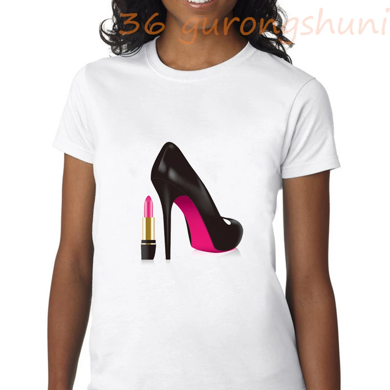 

tops Sexy Lips graphic t shirts tees rouge cow print tshirt goth t shirt women Lipstick grunge aesthetic clothes streetwear 2020