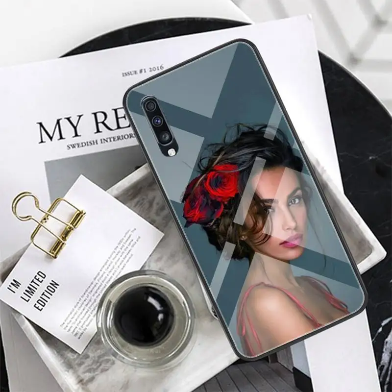 

Elegant Lady Glass Phone Case Back Shell For Xiaomi Redmi Note 7 5 4 6 6A Mi 8SE 8 6 Lite Mix 2 2s Note 3 Cover
