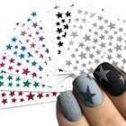 1 шт. наклейки слайдеры украшения для ногтевого дизайна красочная звезда пятиконечная звезда матовый блестящий эффект 3D клейкая наклейка s маникюр
