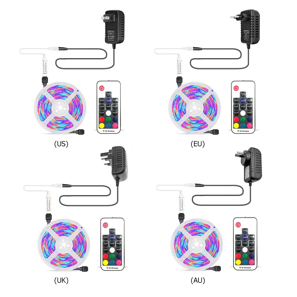 5m RGB 3528 IP65 Водонепроницаемый полосы светильник 300 светодиодный ноутбук украшения