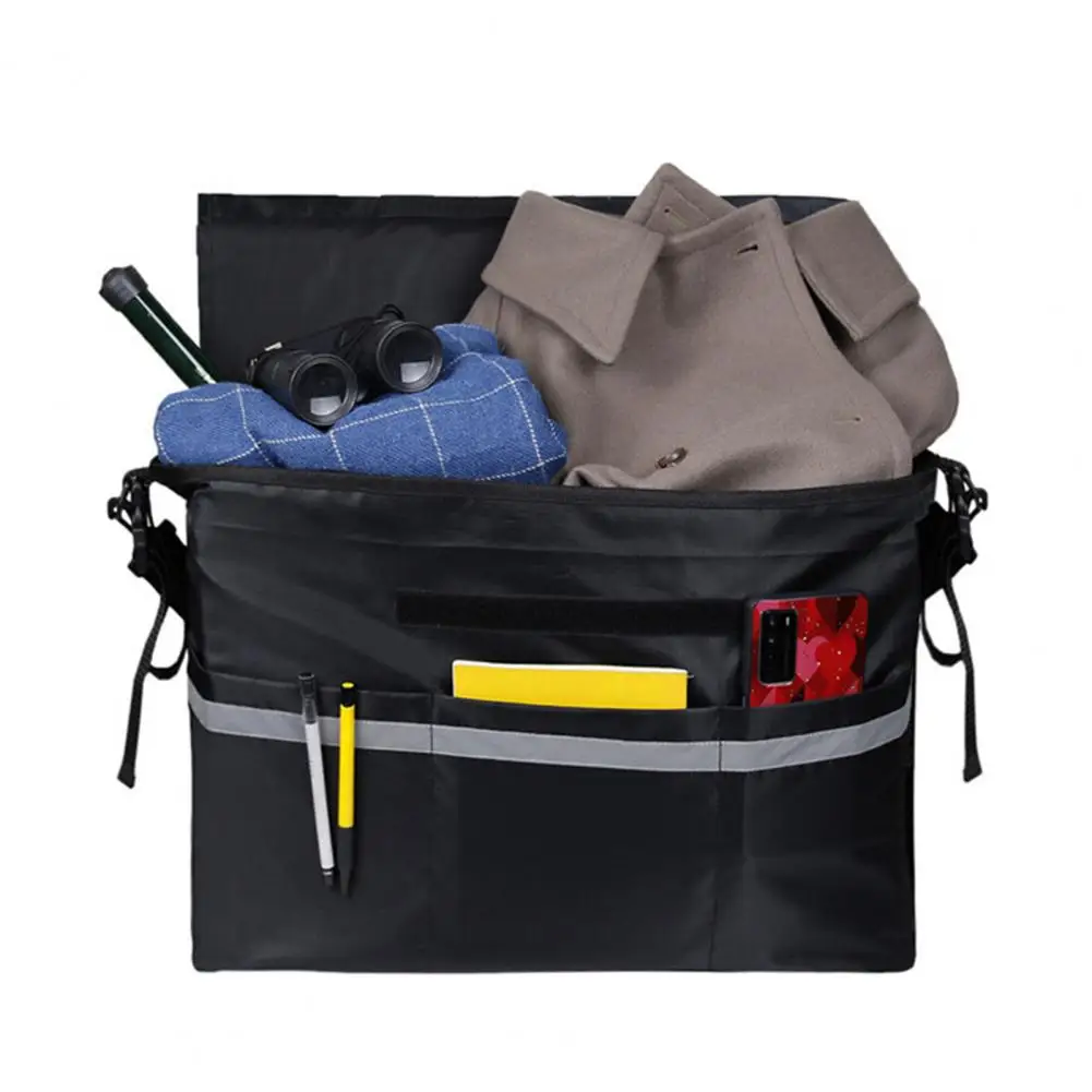 

Multi-pocket Wheelchair Storage Pouch Shoulder Hanging Bag with Reflective Strip