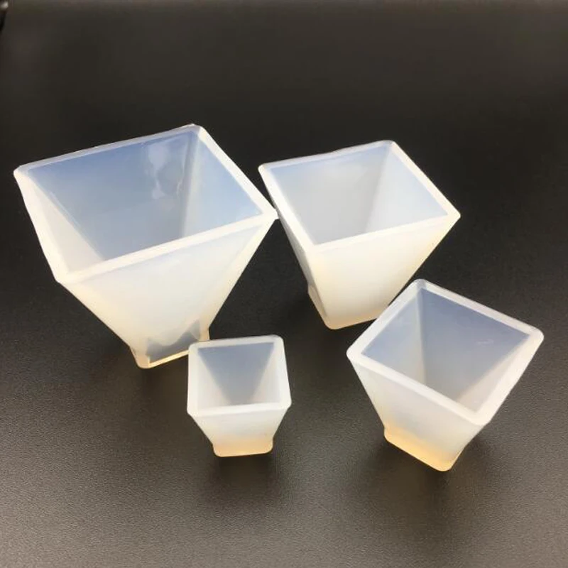 1 шт. Прозрачная силиконовая форма в виде пирамиды DIY декоративная полимерная для